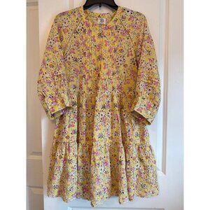 Yellow Floral Mini Dress